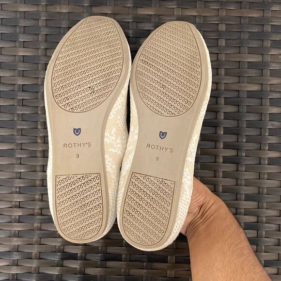 Rothy square toe Lily, knit pattern shoes, women’s size 9 - Picture 4 of 8